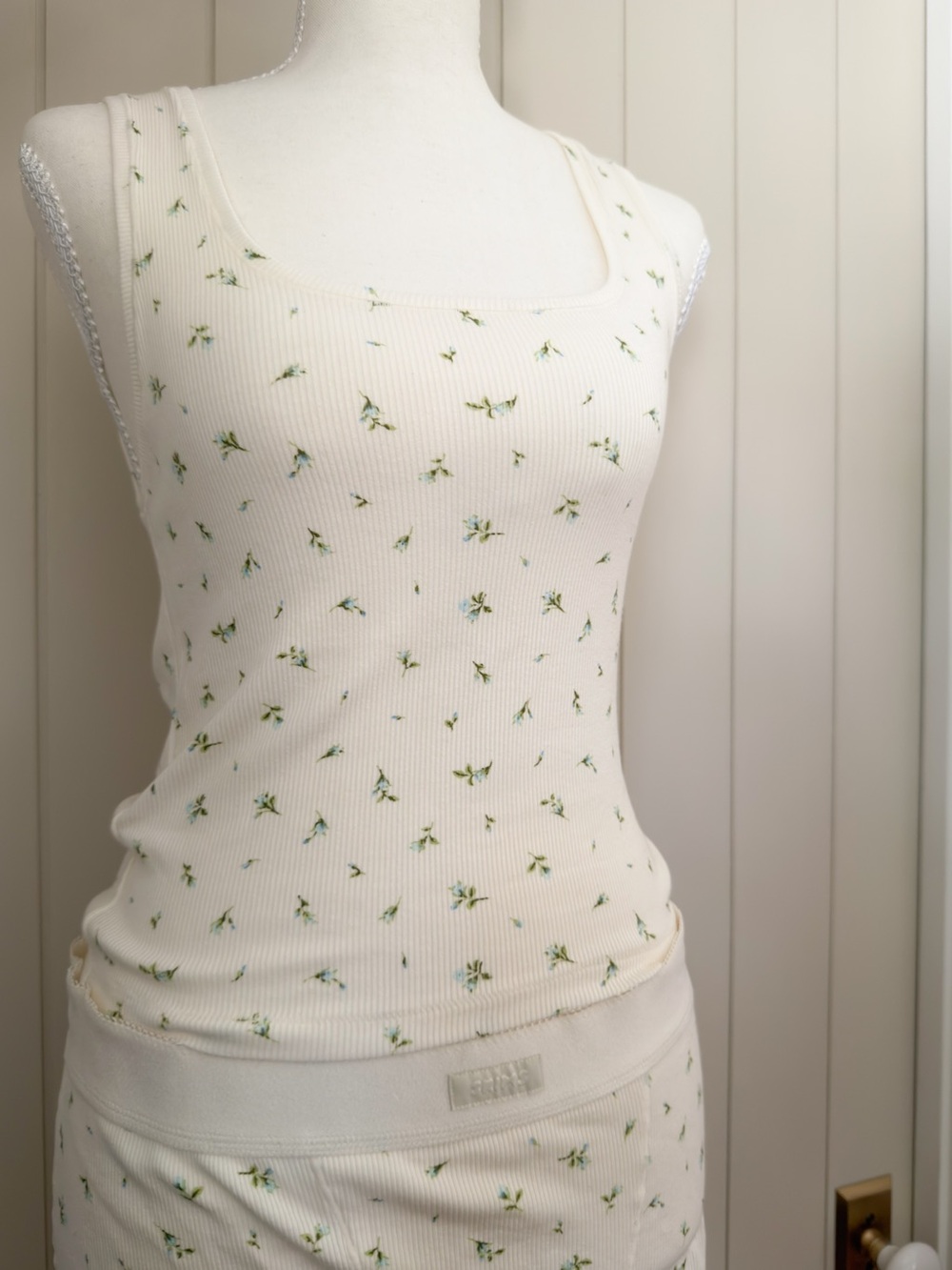 Skims Cotton Rib Tank & Boxer Set